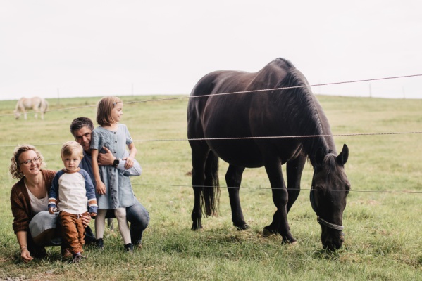 Familienfotos mit Pferden - Ranch - Odenwald – Foto 4