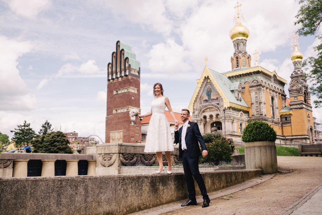 Standesamtliche Hochzeit im Hochzeitsturm in Darmstadt