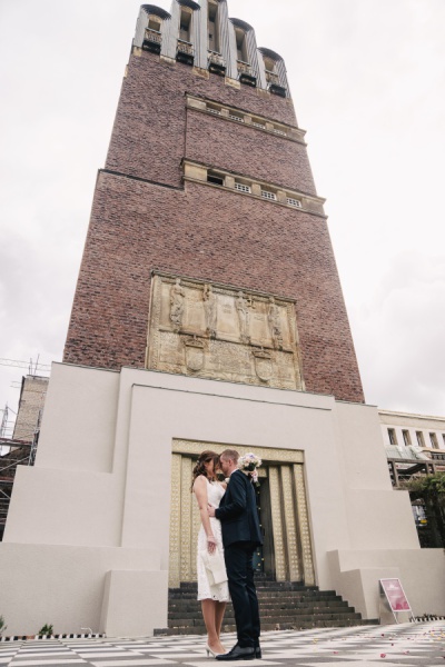 Standesamtliche Hochzeit im Hochzeitsturm in Darmstadt – Foto 3