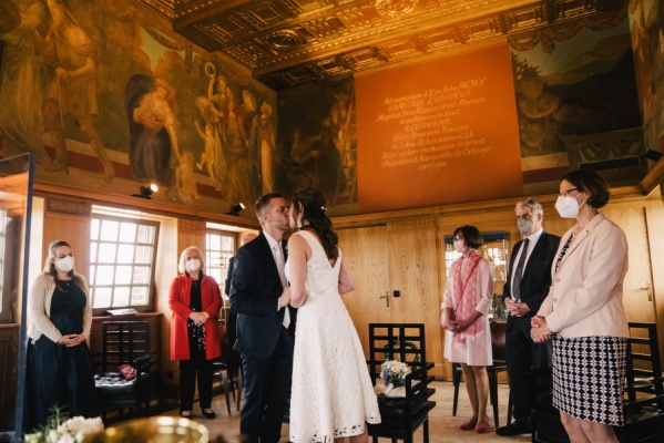 Standesamtliche Hochzeit im Hochzeitsturm in Darmstadt – Foto 29