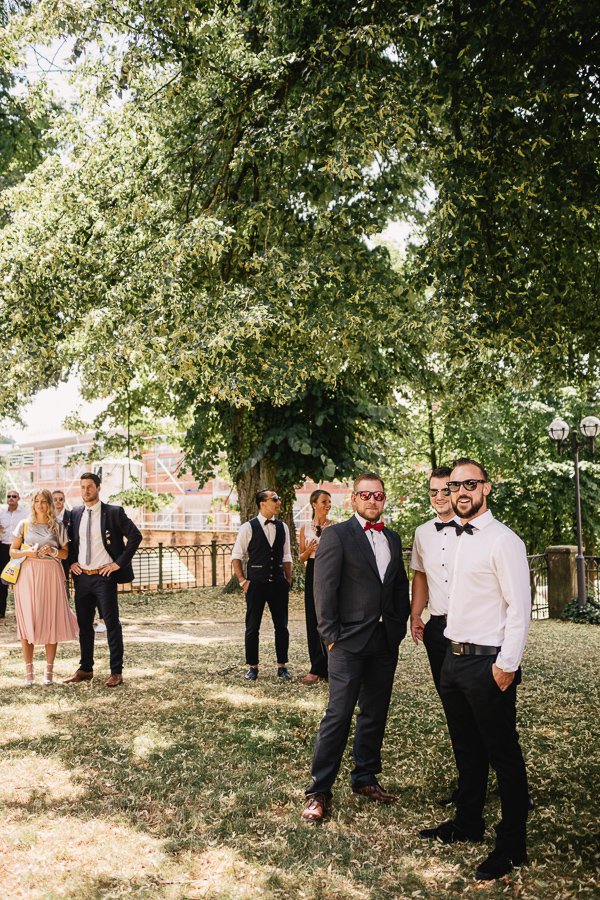 Standesamtliche Hochzeit in Erbach und Feier im Burghof in Kirchbrombach – Foto 35